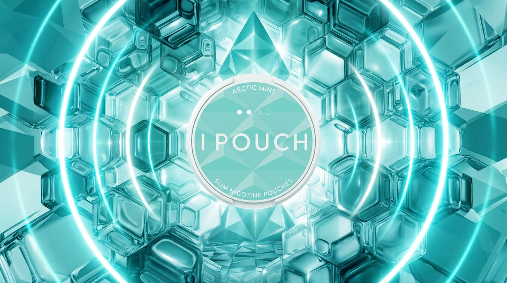 Arctic Mint product presentation with crystals