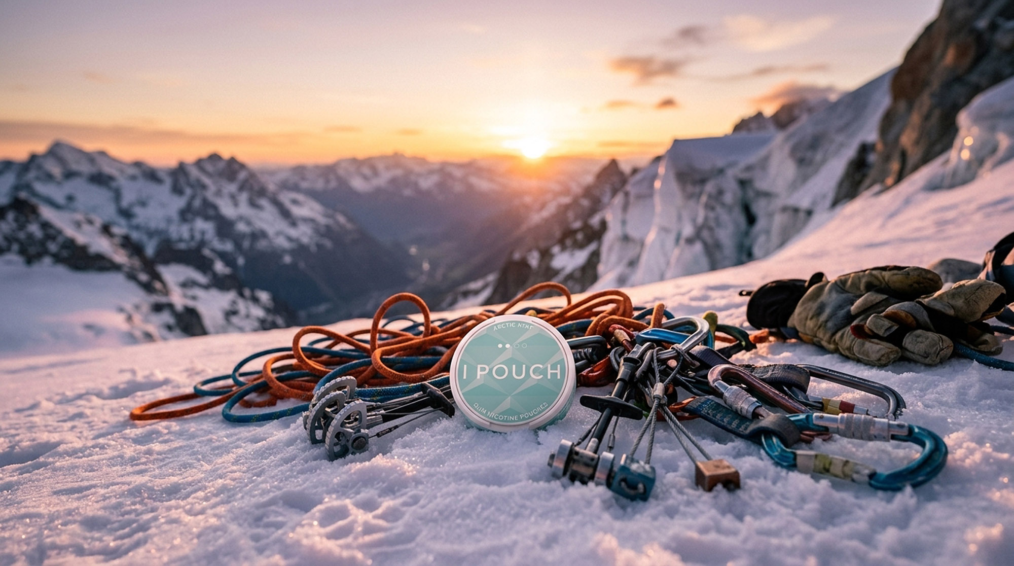Arctic Mint IPOUCH in a mountain landscape
