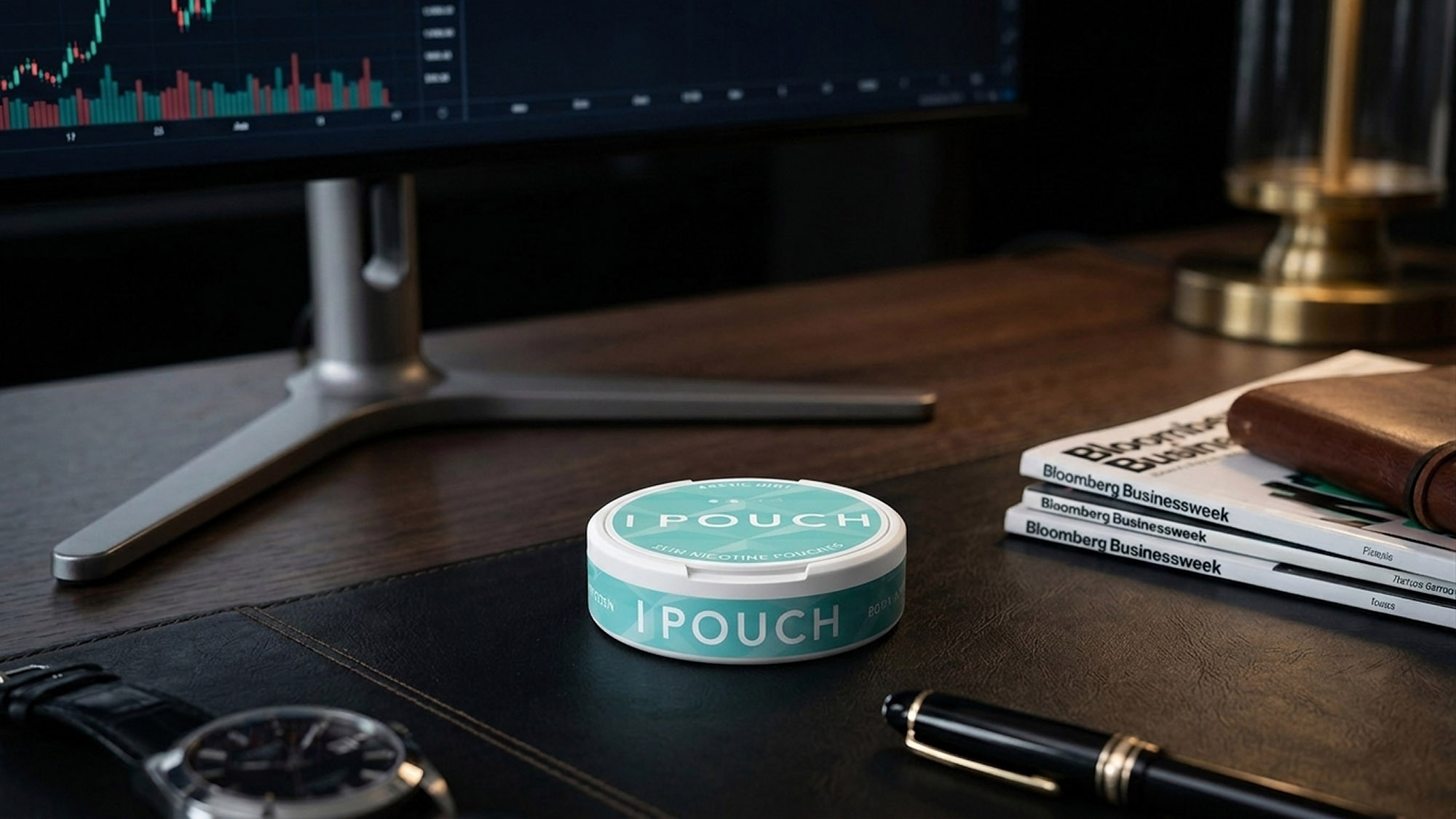 Arctic Mint IPOUCH in an office setting