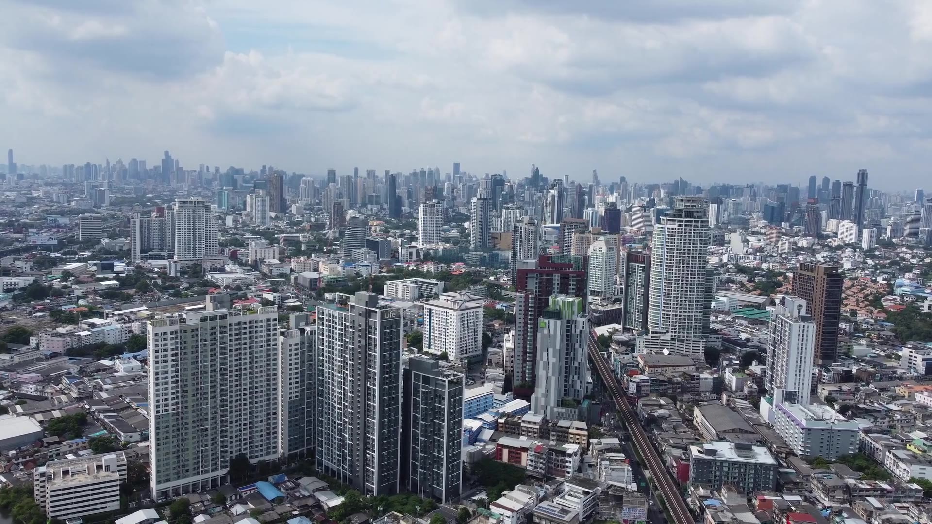 Bangkok skyline in Thailand